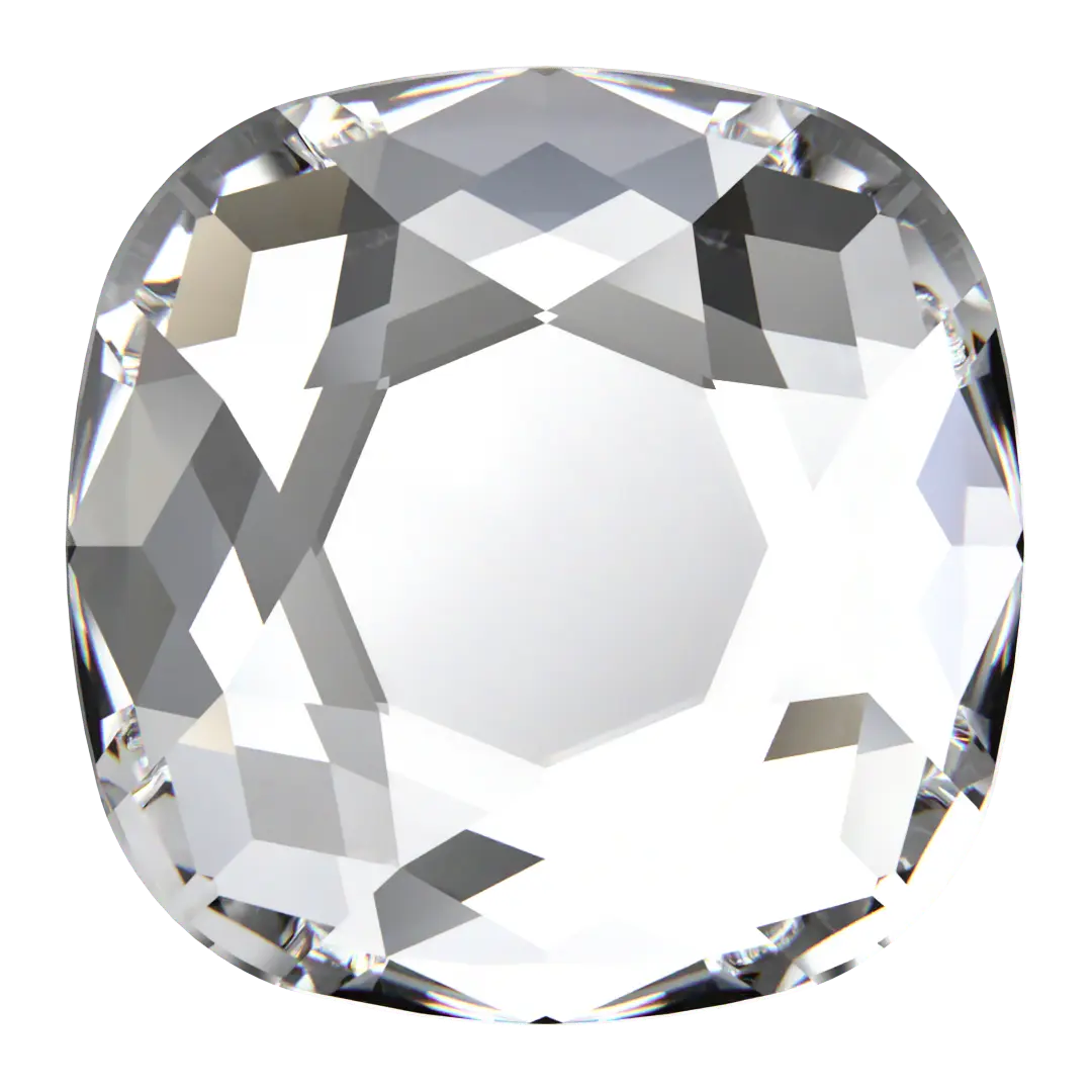 Swarovski Flat Back Crystals Non Hotfix Cushion (2471) Crystal - Bluestreak Crystals