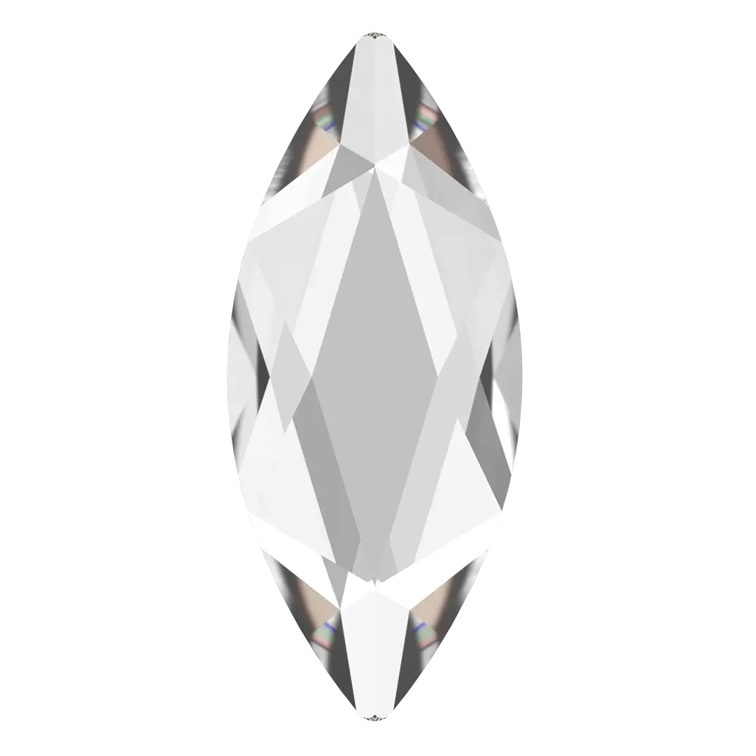 Swarovski Flat Back Crystals Non Hotfix Marquise (2201) Crystal - Bluestreak Crystals