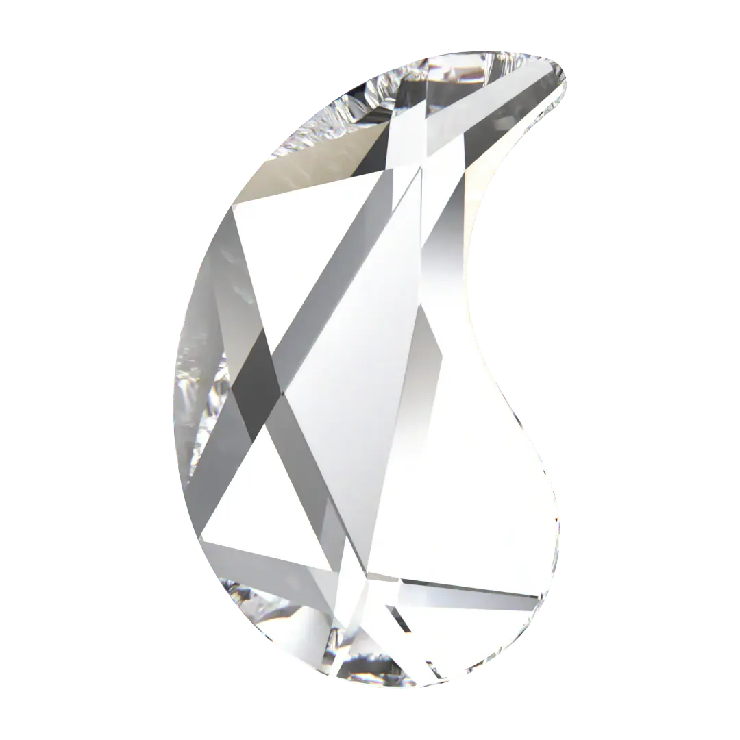 Serinity Flat Back Crystals Non Hotfix Paisley X (2364) Crystal - Bluestreak Crystals