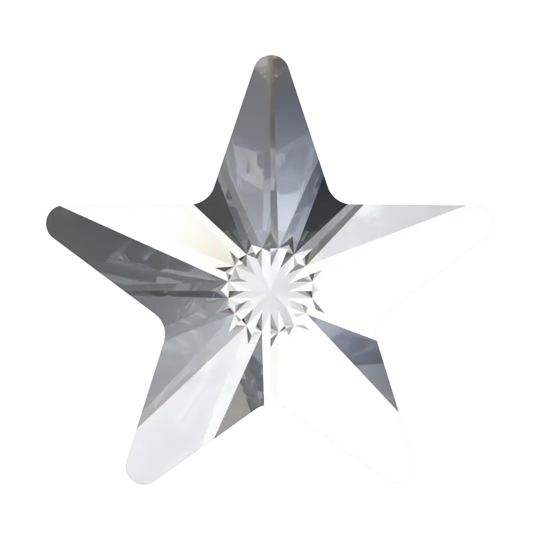 Swarovski Flat Back Crystals Non Hotfix Rivoli Star (2816) Crystal - Bluestreak Crystals