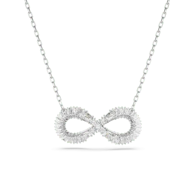 Swarovski Hyperbola Pendant Infinity White Rhodium Plated - Bluestreak Crystals