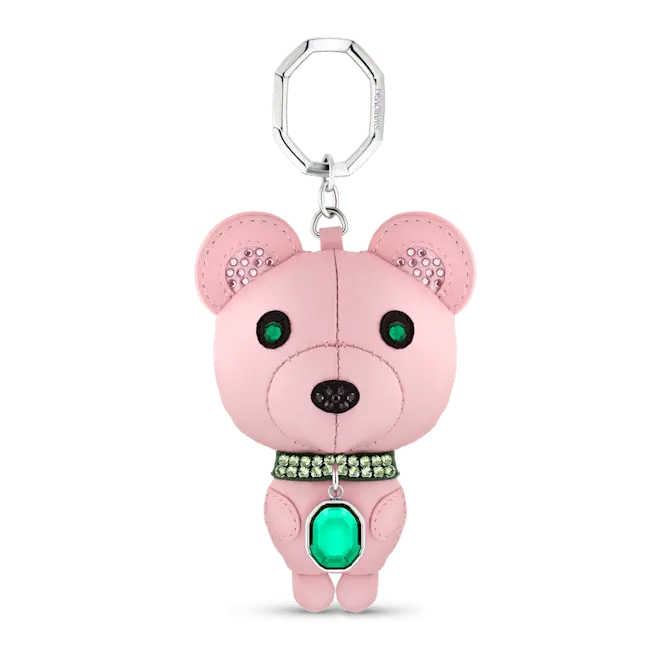Swarovski Icons Key Ring Bear Multi Coloured Stainless Steel - Bluestreak Crystals