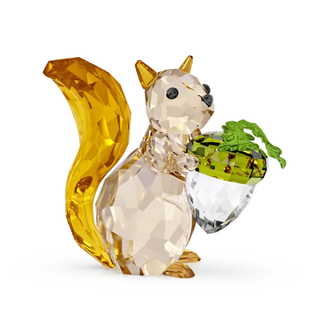 Swarovski Idyllia Squirrel and Acorn - Bluestreak Crystals