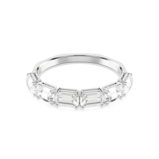 Swarovski Millenia Bangle Octagon Cut White Rhodium Plated - Bluestreak Crystals