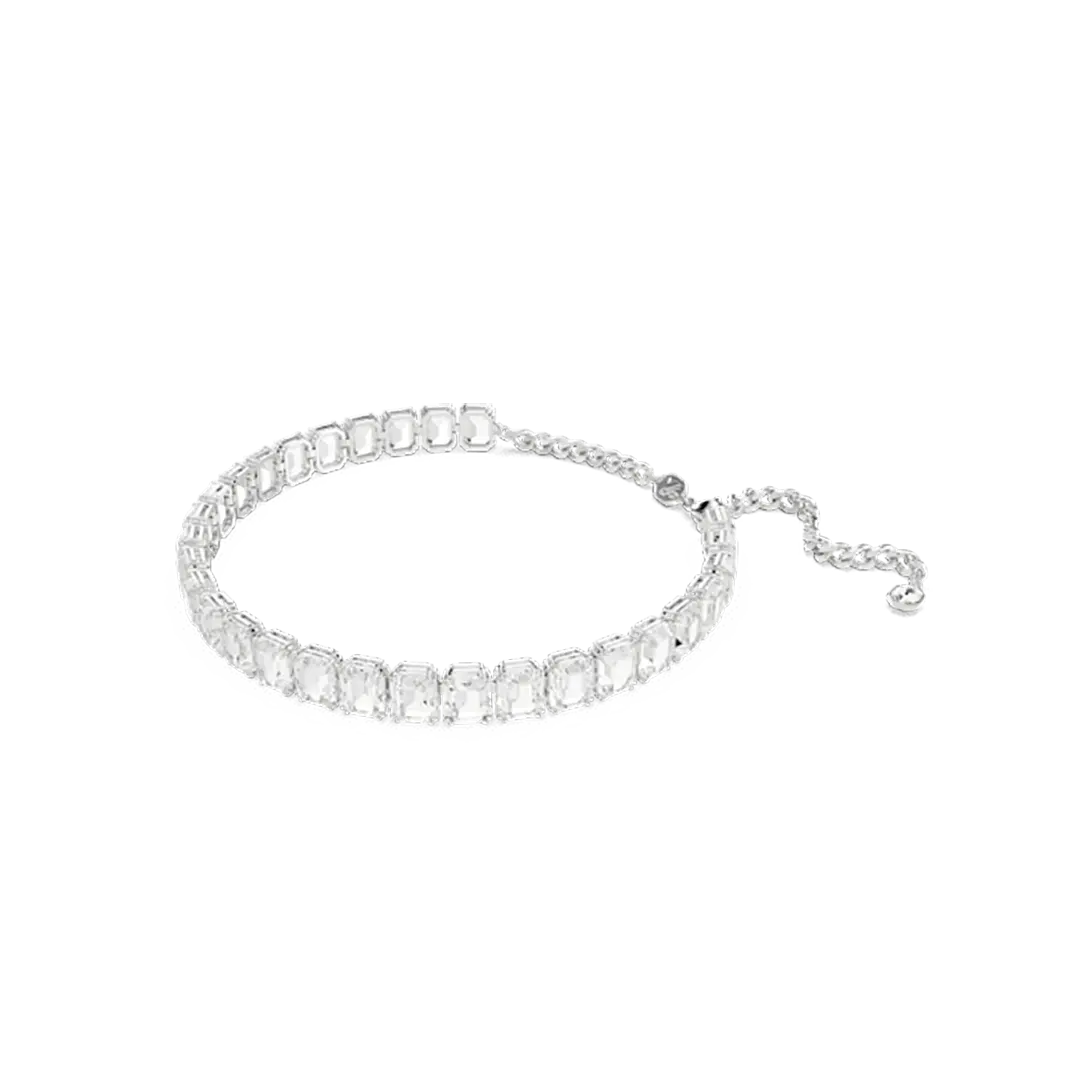 Swarovski Millenia Choker Octagon Cut White Rhodium Plated - Bluestreak Crystals