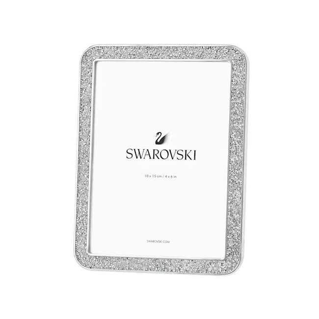 Swarovski Minera Rectangular Picture Frame Silver Tone Small - Bluestreak Crystals
