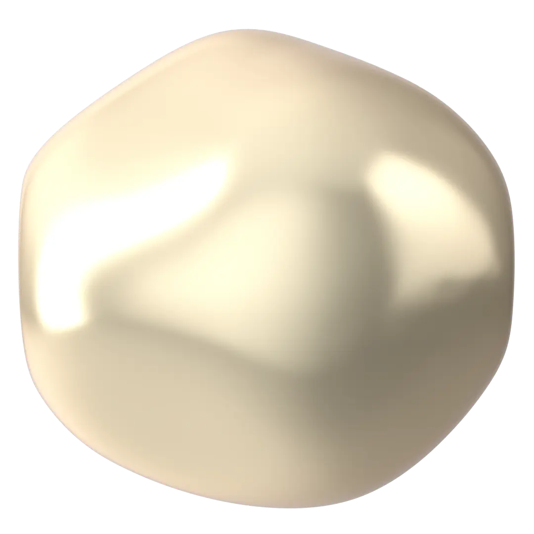 Swarovski Pearls Baroque Round (5841) Crystal Cream - Bluestreak Crystals