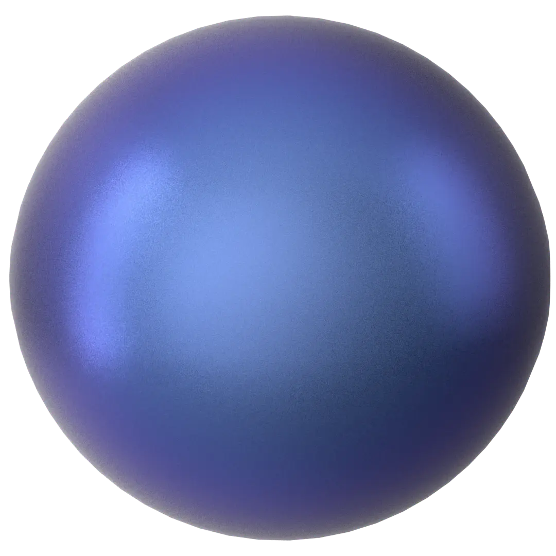 Swarovski Pearls Round Half Drilled (5818) Crystal Iridescent Dark Blue - Bluestreak Crystals