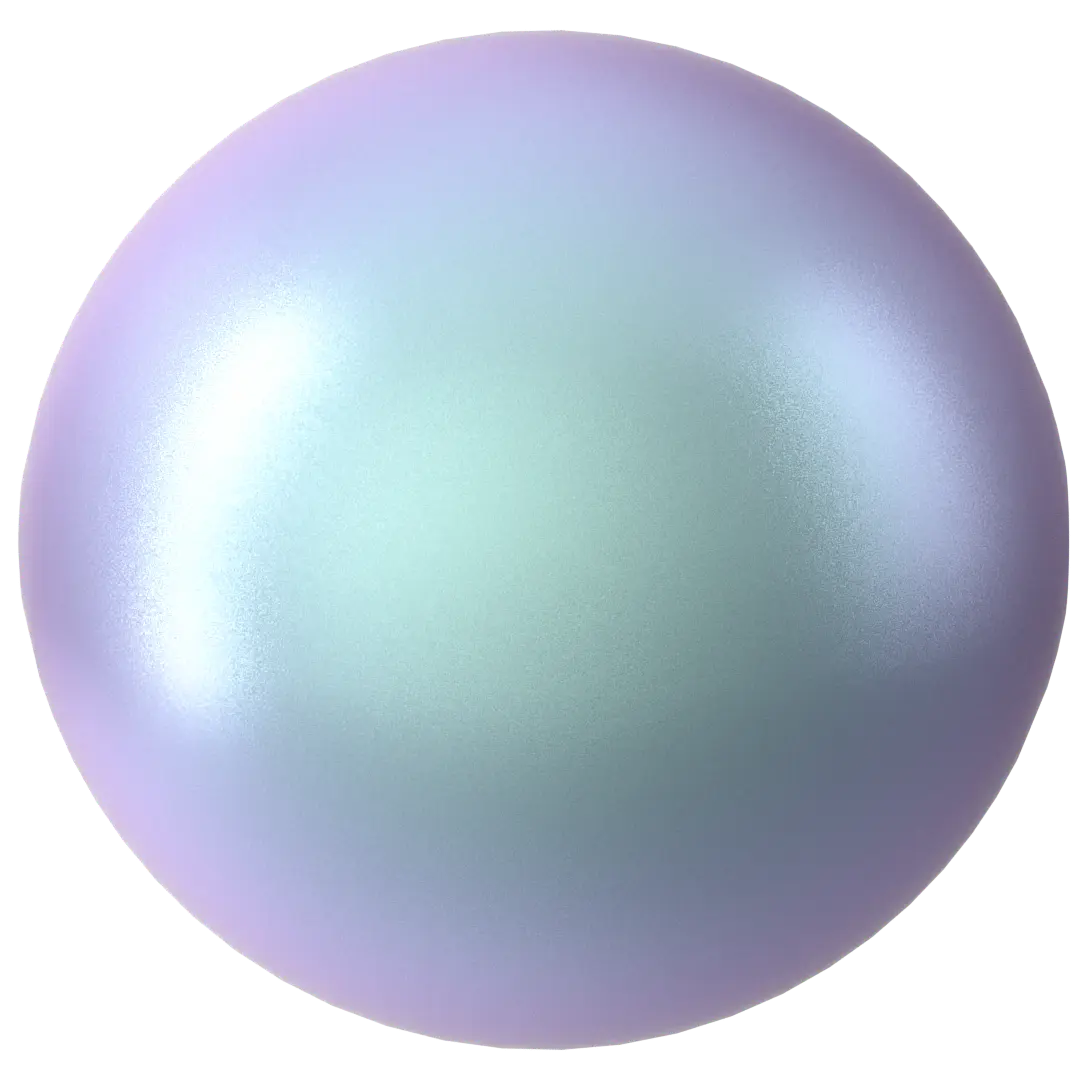 Swarovski Pearls Round Half Drilled (5818) Crystal Iridescent Light Blue - Bluestreak Crystals
