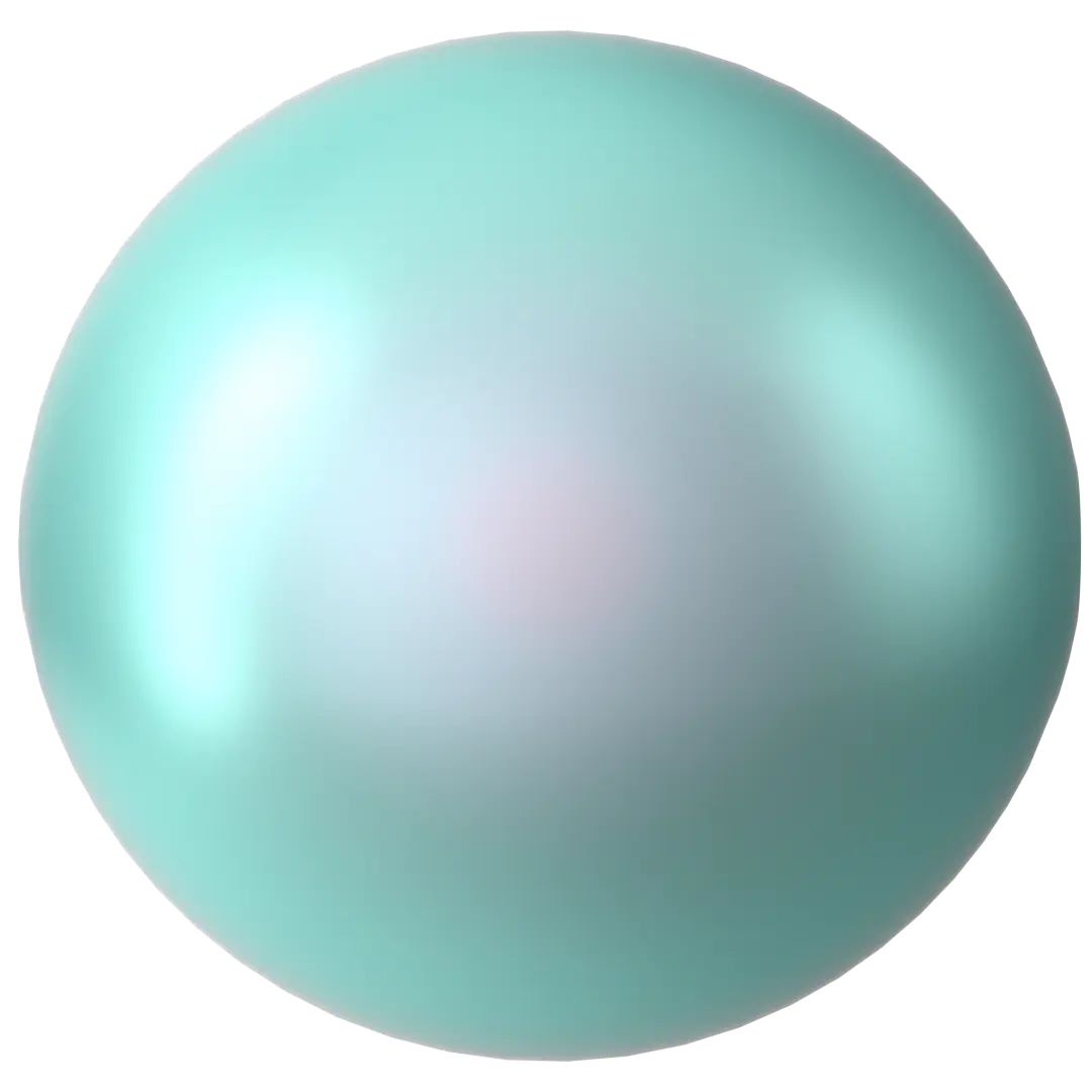 Swarovski Pearls Round Half Drilled (5818) Crystal Iridescent Light Turquoise - Bluestreak Crystals