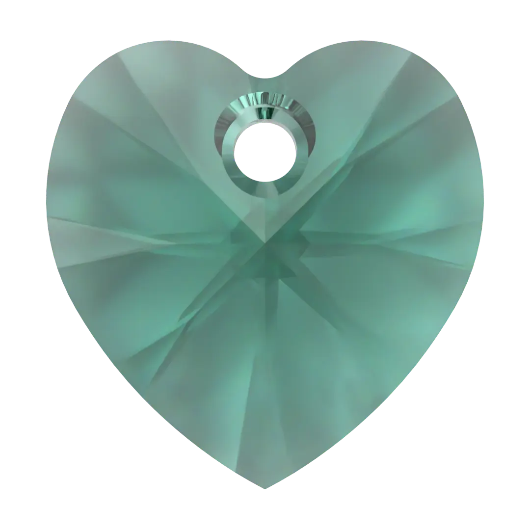 Swarovski Pendants Xilion Heart (6228) Emerald - Bluestreak Crystals