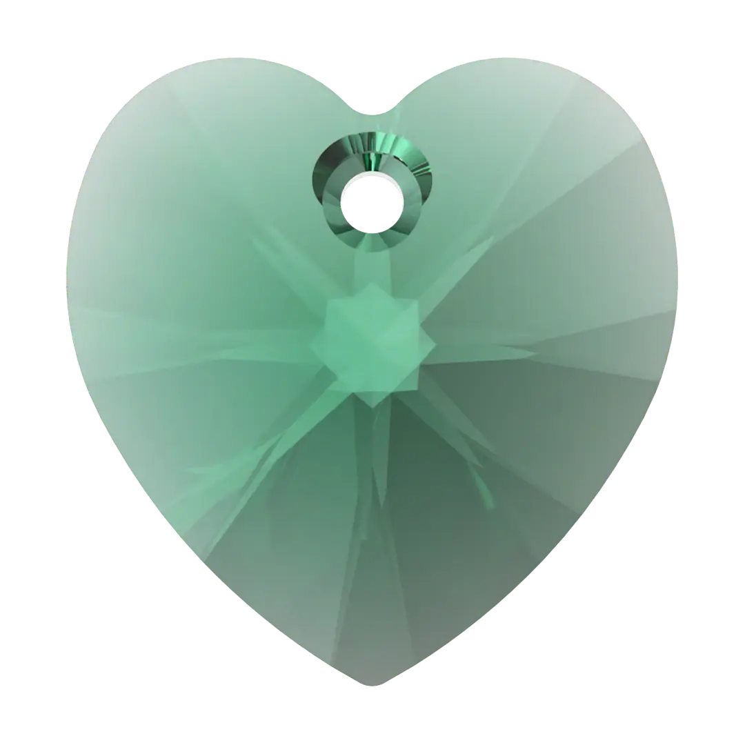 Swarovski Pendants Xilion Heart (6228) Majestic Green - Bluestreak Crystals