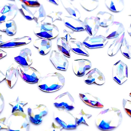 Swarovski Rhinestones Non Hotfix Shapes Mix CRYSTAL AB - Bluestreak Crystals