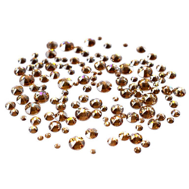 Serinity Flat Back Crystals Non Hotfix Size Mix Crystal Golden Shadow - Bluestreak Crystals