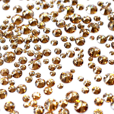 Serinity Flat Back Crystals Non Hotfix Size Mix Crystal Golden Shadow - Bluestreak Crystals