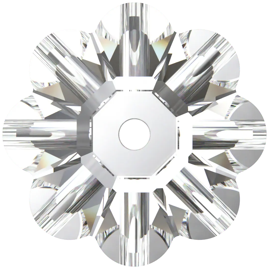 Swarovski Sew On Crystals Daisy Spacer (3700) Crystal - Bluestreak Crystals
