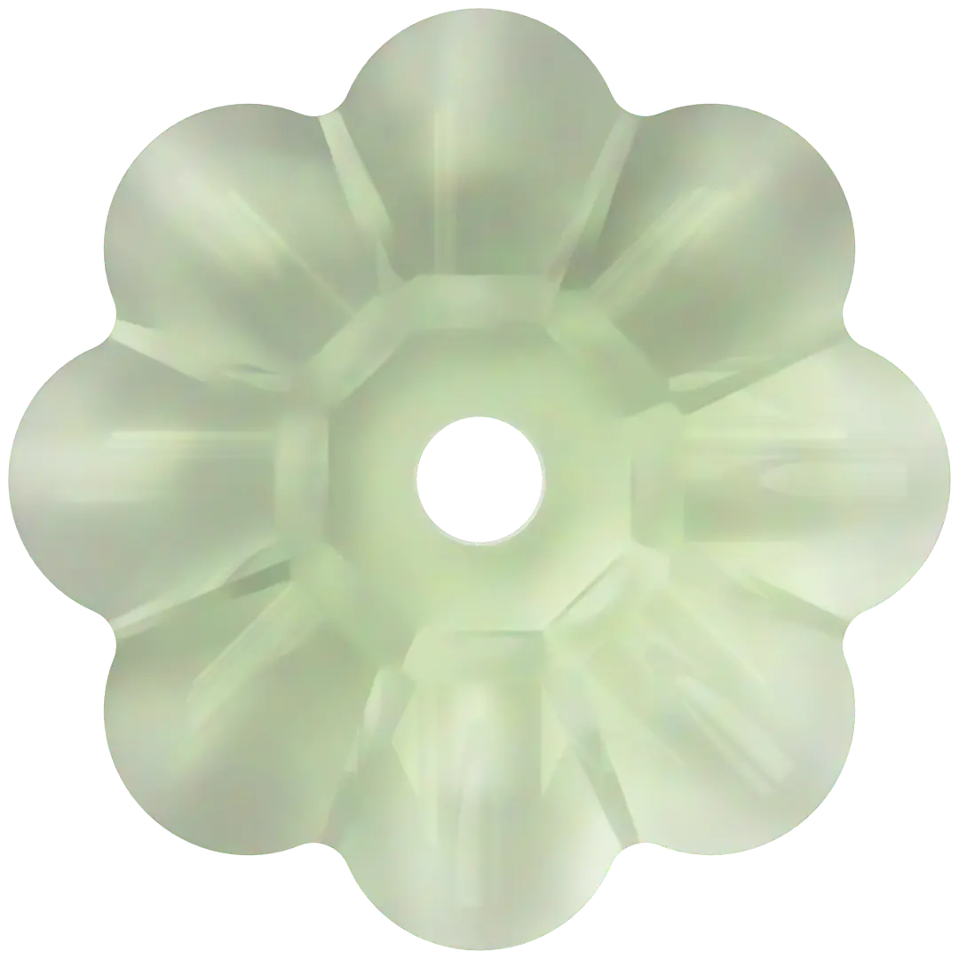Swarovski Sew On Crystals Daisy Spacer (3700) Recreated Peridot UNFOILED - Bluestreak Crystals