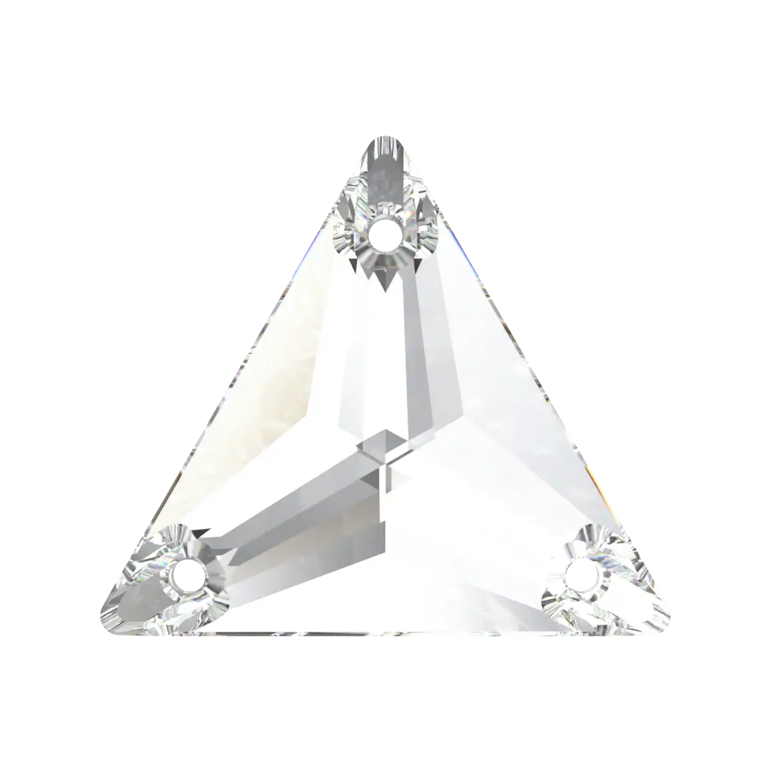 Swarovski Sew On Crystals Triangle (3270) Crystal - Bluestreak Crystals