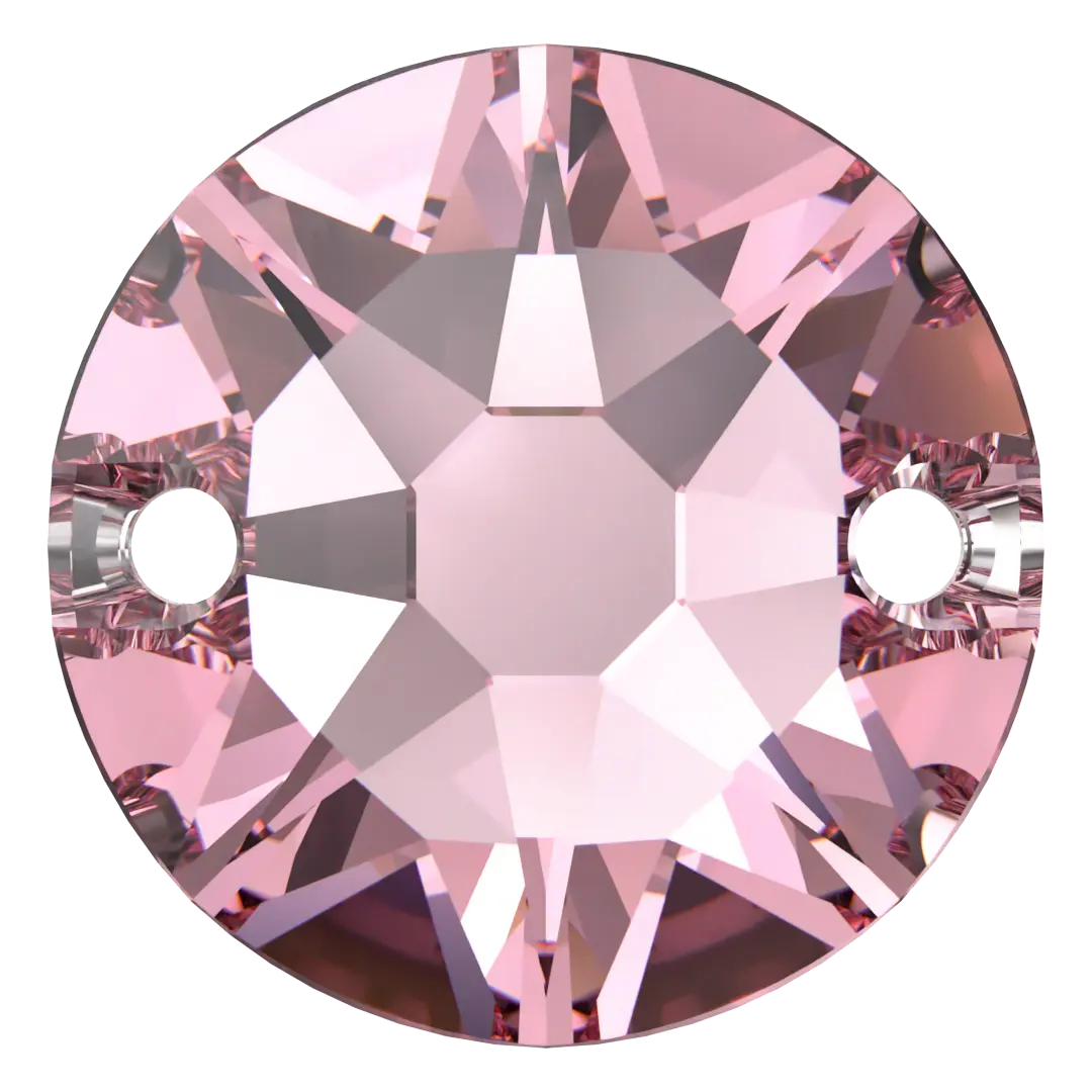 Swarovski Sew On Crystals Xirius (3288) Light Rose - Bluestreak Crystals