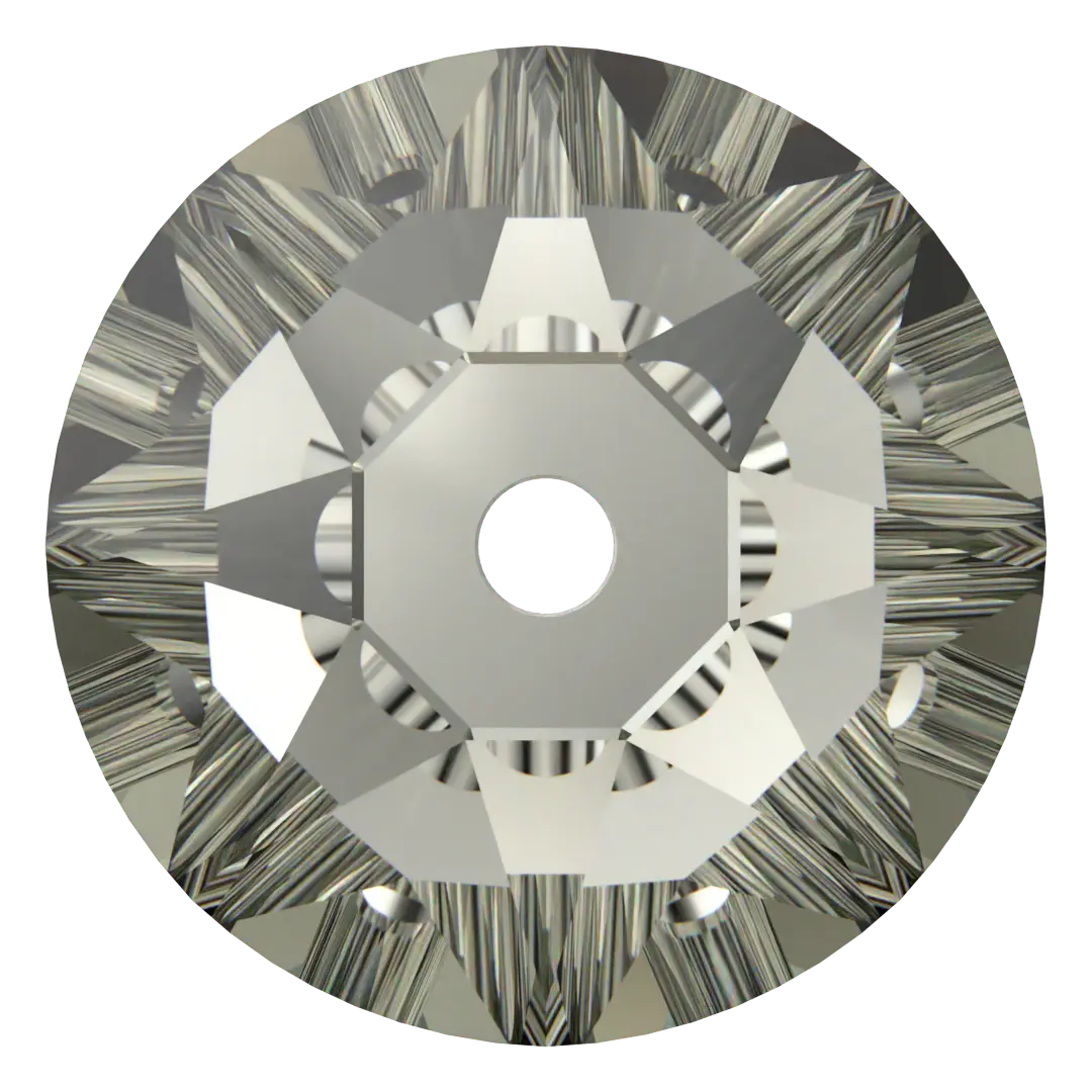 Swarovski Sew On Crystals Xirius Lochrose (3188) Black Diamond - Bluestreak Crystals