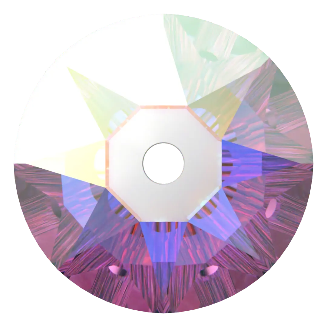 Serinity Sew On Crystals Round Lochrose (3188) Crystal AB - Bluestreak Crystals