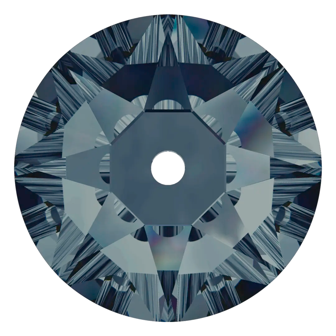 Swarovski Sew On Crystals Xirius Lochrose (3188) Graphite - Bluestreak Crystals