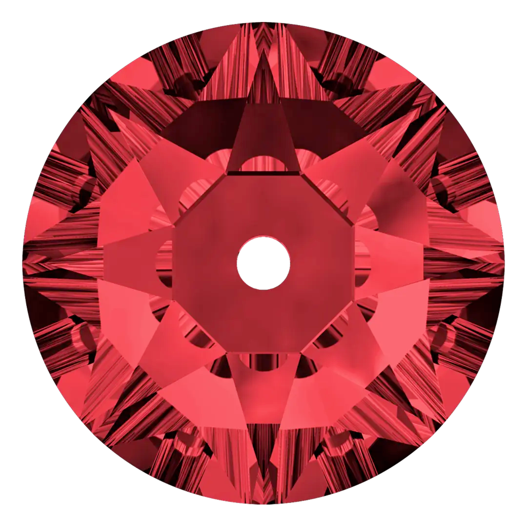 Serinity Sew On Crystals Round Lochrose (3188) Scarlet - Bluestreak Crystals