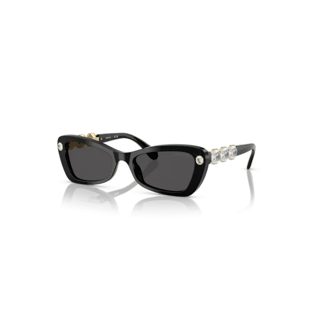 Swarovski Sunglasses Butterfly Shape SK6033 Black - Bluestreak Crystals