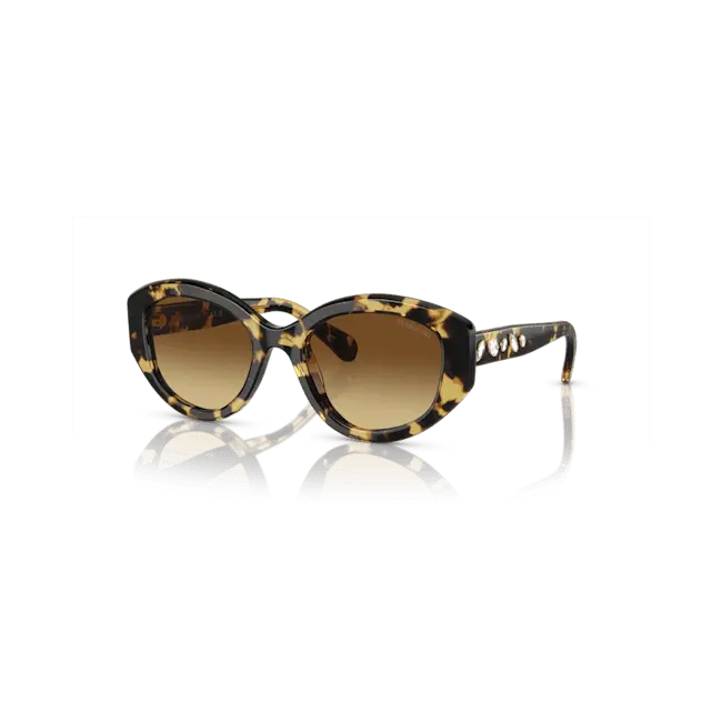 Swarovski Sunglasses Cat-Eye Shape SK6008 Brown - Bluestreak Crystals