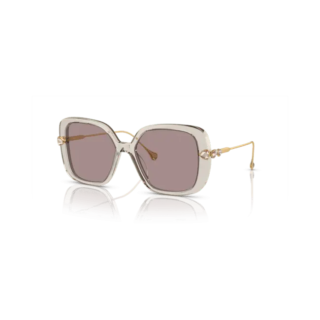 Swarovski Sunglasses Oversized Square Shape SK6011 Purple - Bluestreak Crystals