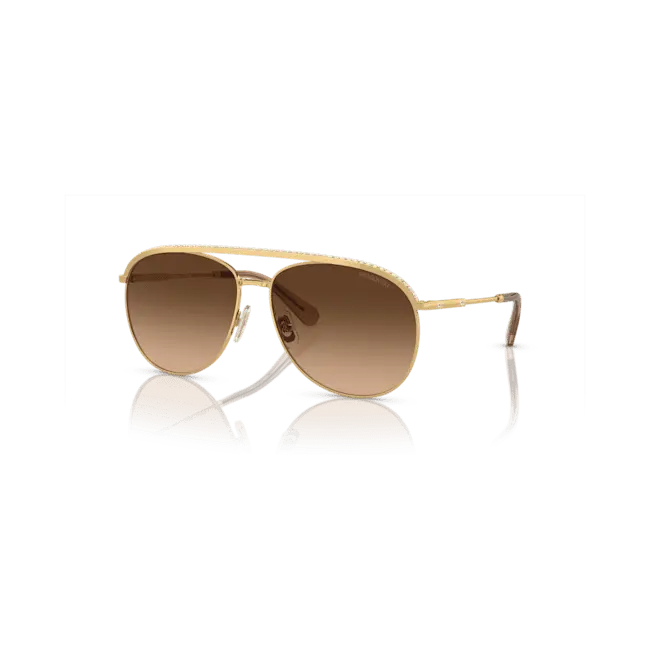 Swarovski Sunglasses Pilot Shape SK7005 Brown - Bluestreak Crystals