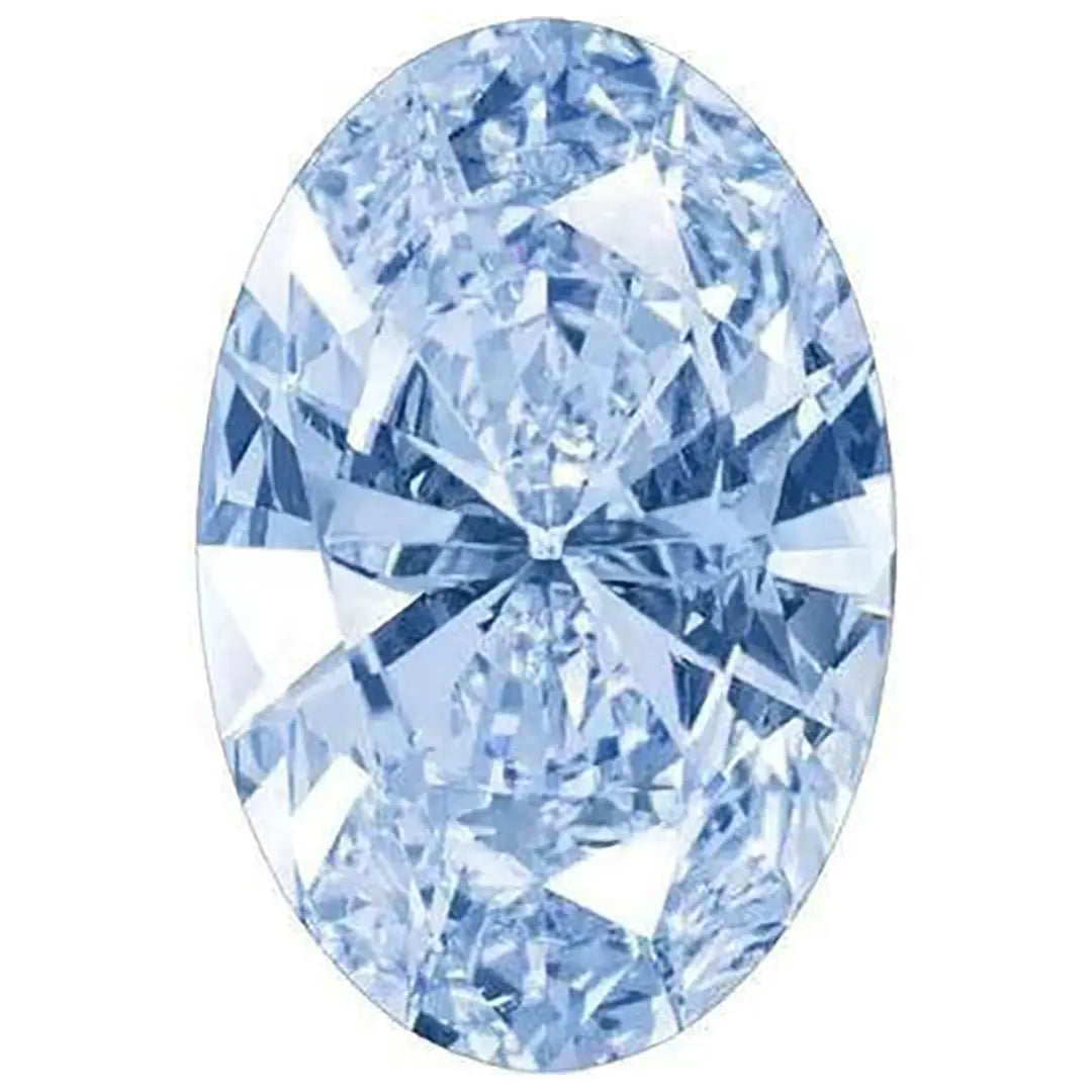 Swarovski Zirconia Oval Pure Brilliance Cut Fancy Light Blue