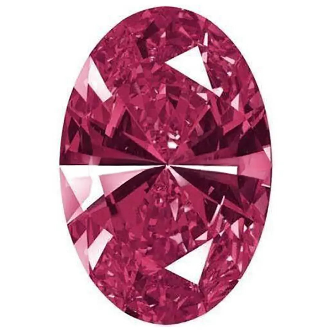Swarovski Zirconia Oval Pure Brilliance Cut Red Dark