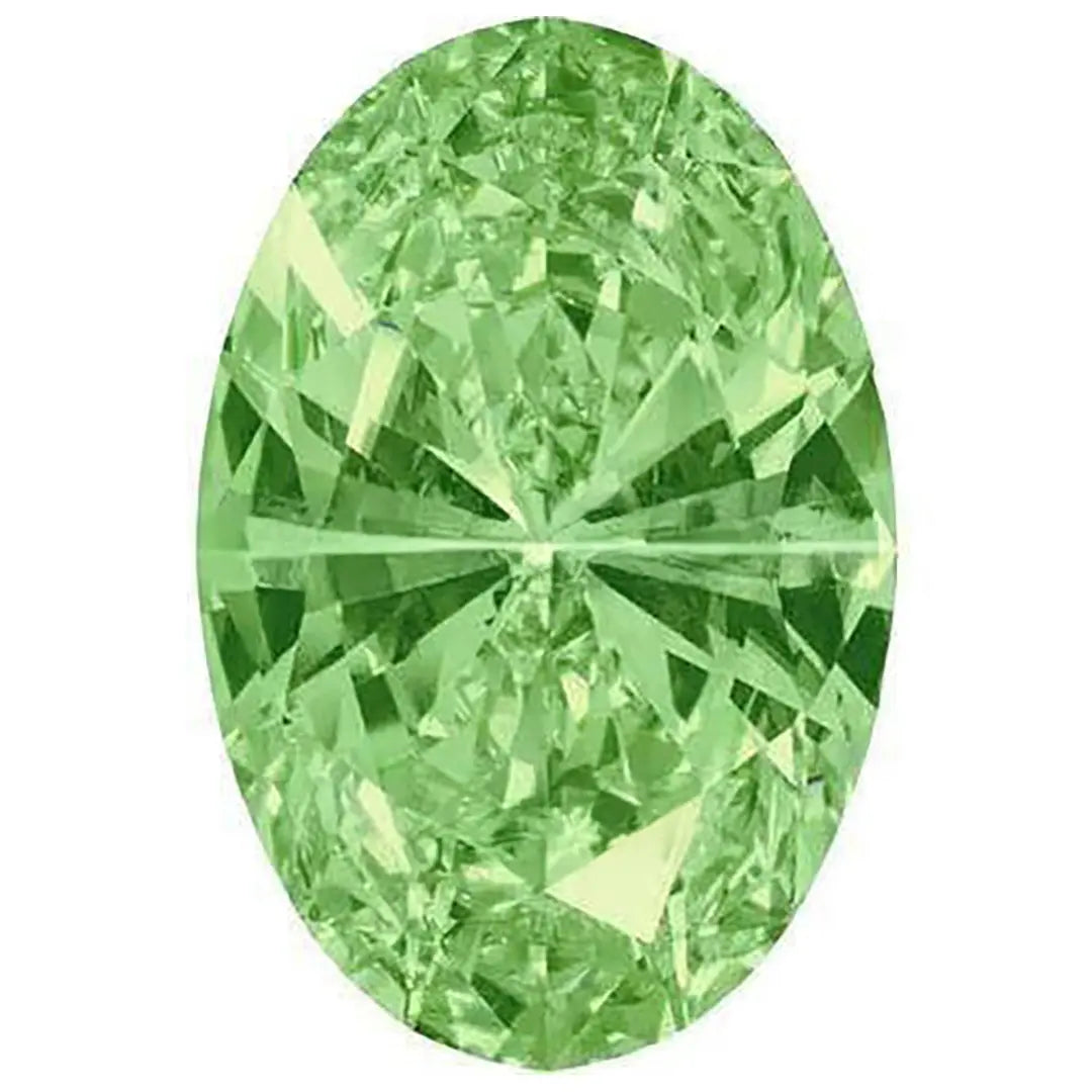 Swarovski Zirconia Oval Pure Brilliance Cut Spring Green