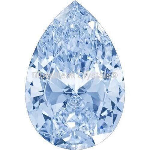 Swarovski Zirconia Pear Pure Brilliance Cut Fancy Light Blue - Bluestreak Crystals