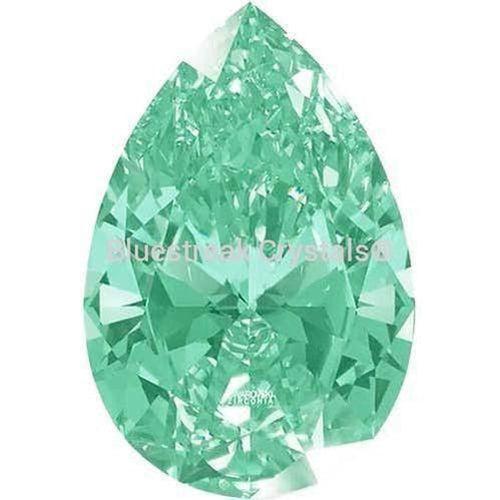 Swarovski Zirconia Pear Pure Brilliance Cut Fancy Light Green - Bluestreak Crystals