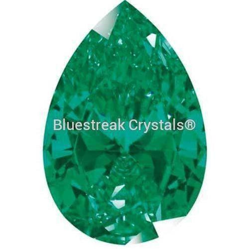 Swarovski Zirconia Pear Pure Brilliance Cut Green - Bluestreak Crystals