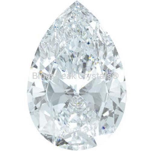 Swarovski Zirconia Pear Pure Brilliance Cut White - Bluestreak Crystals