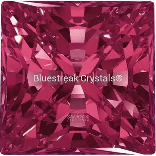 Swarovski Zirconia Square Princess Pure Brilliance Cut Red Dark - Bluestreak Crystals