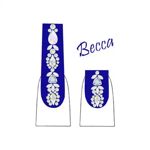 Becca Nail Art Design With Serinity Crystals
