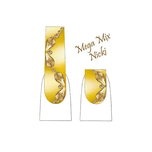 Nicki Nail Art Design Swarovski Crystals