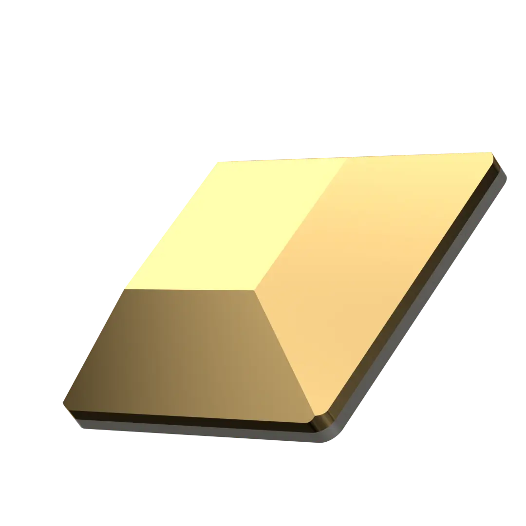 Serinity Hotfix Flat Back Crystals Square (2400) Crystal Aurum