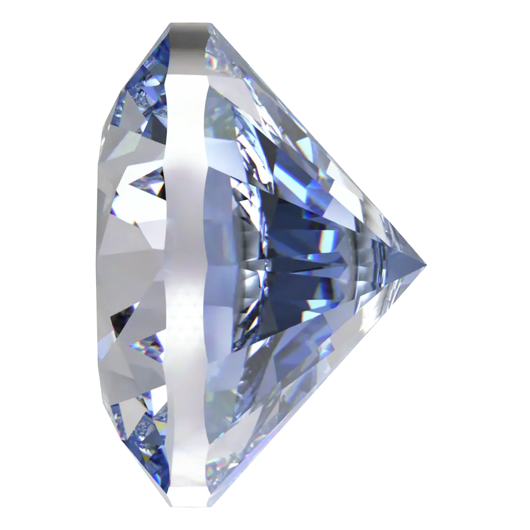 Swarovski Zirconia Round Pure Brilliance Cut Greyish Blue