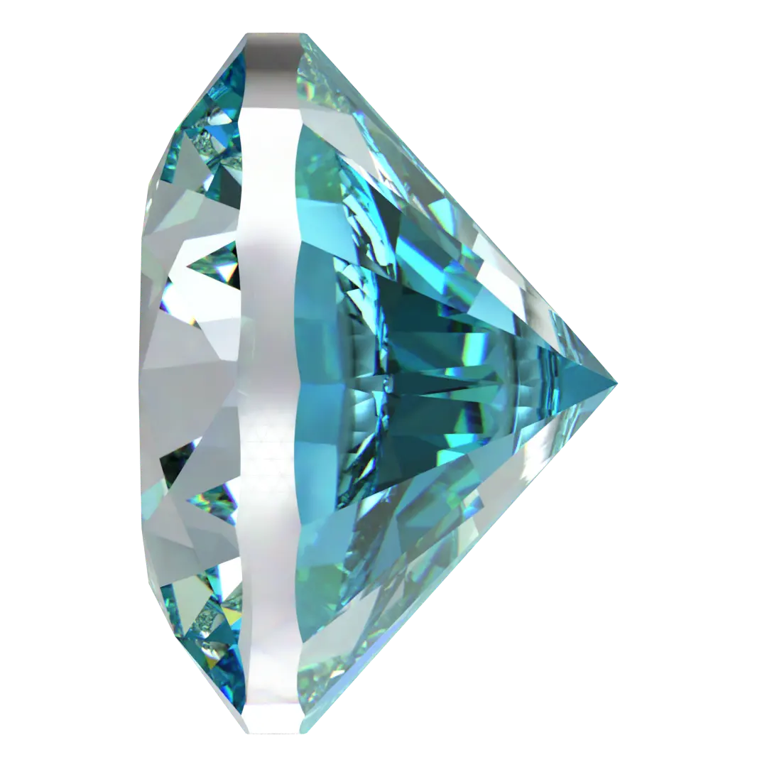 Swarovski Zirconia Round Pure Brilliance Cut Mint Green