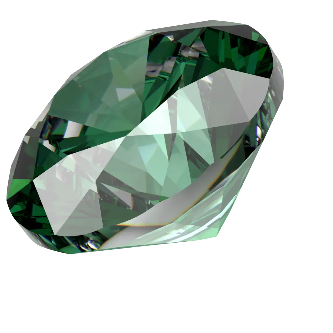 Swarovski Zirconia Round Pure Brilliance Cut Green