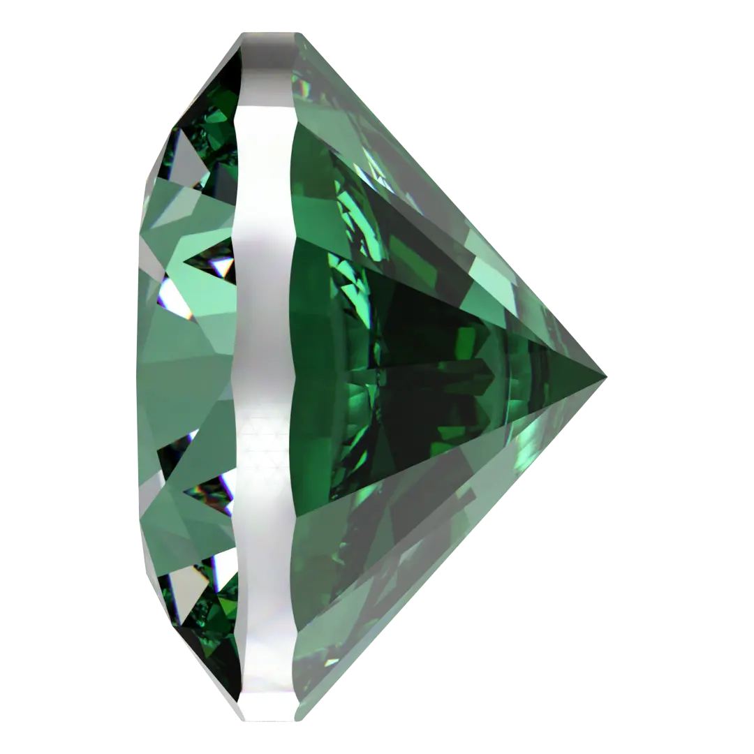 Swarovski Zirconia Round Pure Brilliance Cut Green