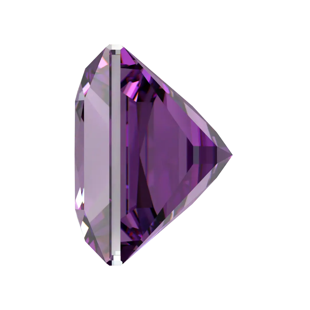 Swarovski Zirconia Square Princess Pure Brilliance Cut Fancy Purple