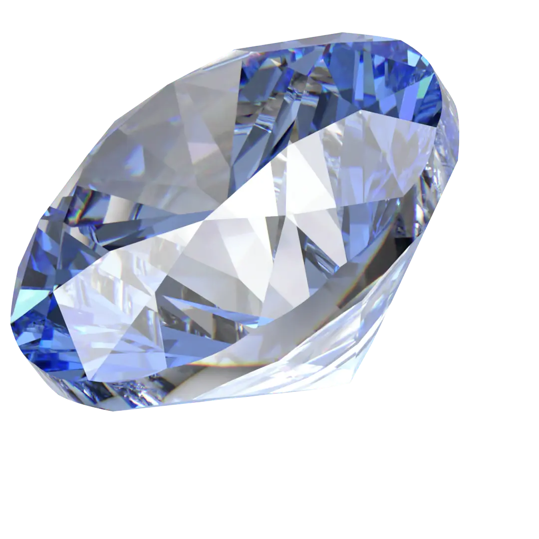 Swarovski Zirconia Round Pure Brilliance Cut Fancy Light Blue