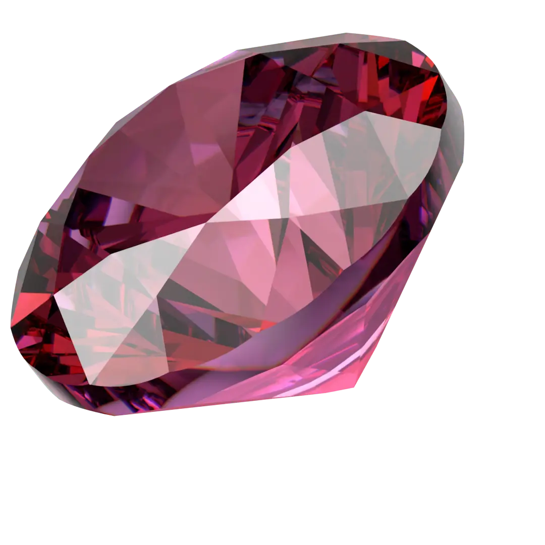 Swarovski Zirconia Round Pure Brilliance Cut Red Dark