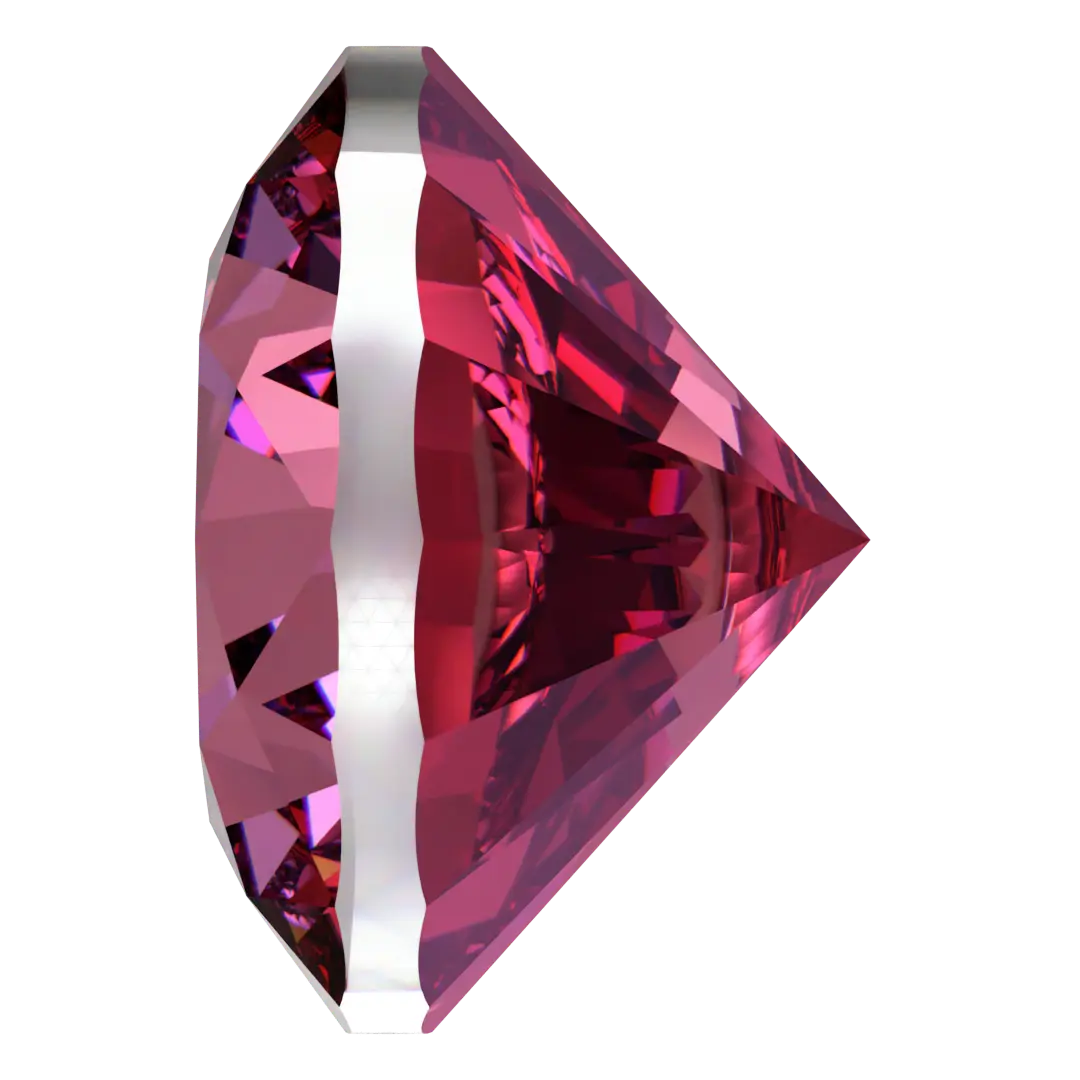 Swarovski Zirconia Round Pure Brilliance Cut Red Dark